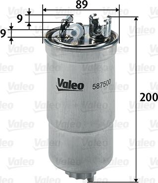 Valeo 587500 - Filtar za gorivo parts5.com