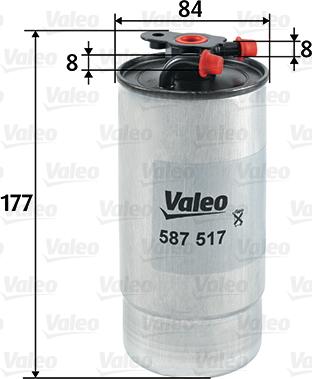 Valeo 587517 - Fuel filter parts5.com