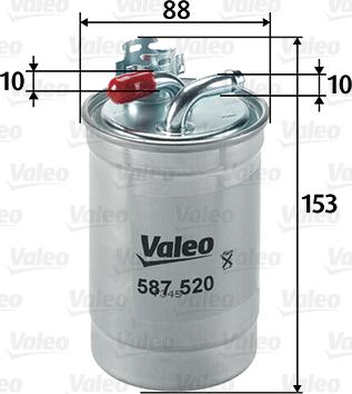 Valeo 587520 - Filtru combustibil parts5.com