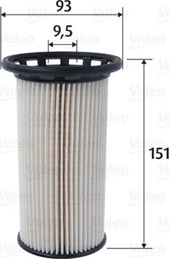 Valeo 587095 - Palivový filter parts5.com