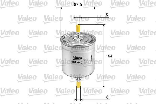 Valeo 587040 - Filtru combustibil parts5.com