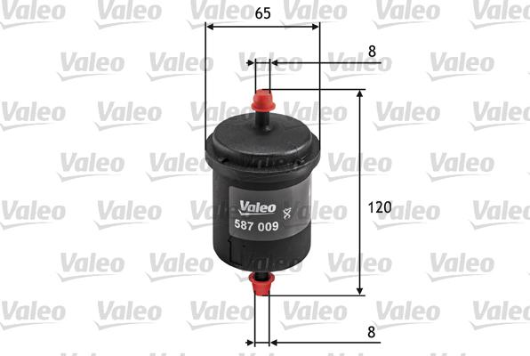 Valeo 587009 - Palivový filtr parts5.com