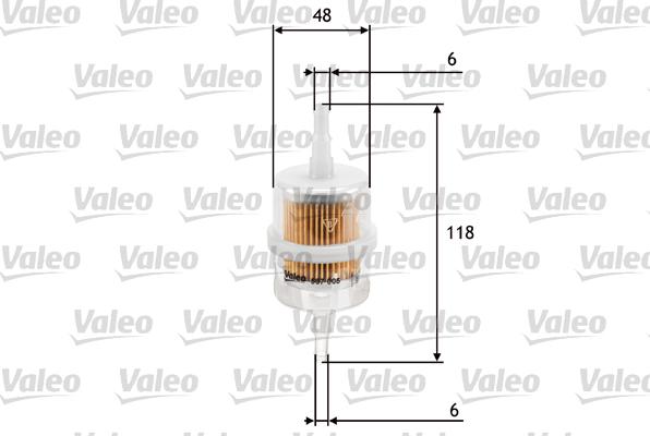 Valeo 587005 - Горивен филтър parts5.com