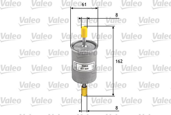 Valeo 587008 - Маслен филтър parts5.com