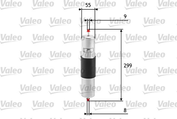 Valeo 587014 - Filtro combustible parts5.com