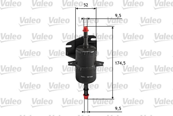 Valeo 587018 - Горивен филтър parts5.com