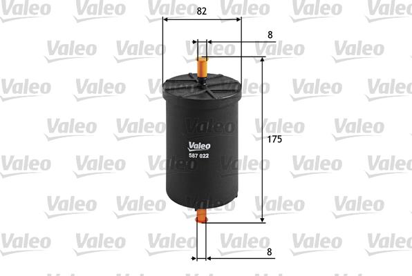 Valeo 587022 - Üzemanyagszűrő parts5.com