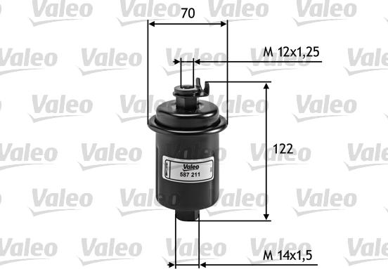 Valeo 587211 - Filtre à carburant parts5.com