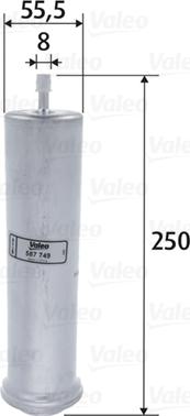 Valeo 587749 - Filtru combustibil parts5.com