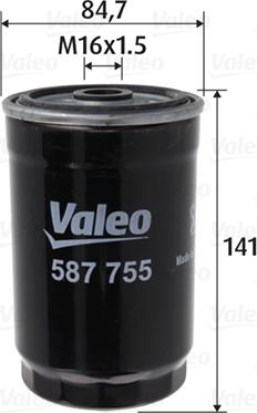 Valeo 587755 - Filter goriva parts5.com