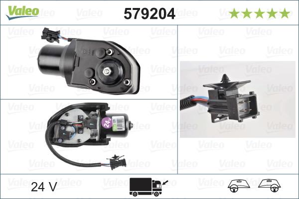 Valeo 579204 - Wiper Motor parts5.com