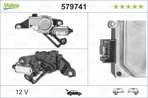 Valeo 579741 - Motor del limpiaparabrisas parts5.com