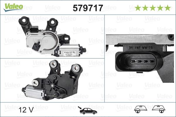 Valeo 579717 - Moteur d'essuie-glace parts5.com