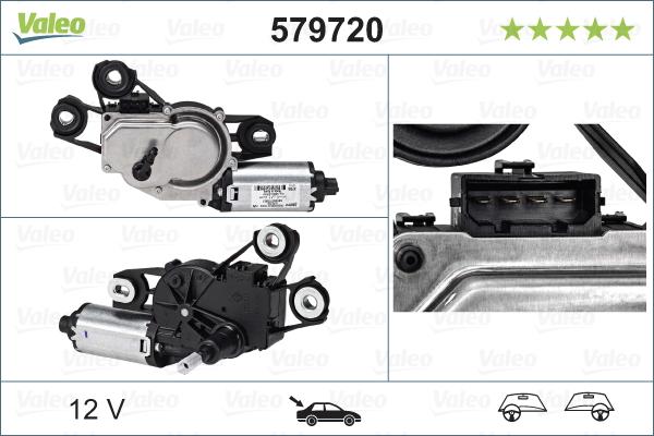 Valeo 579720 - Motor brisača parts5.com