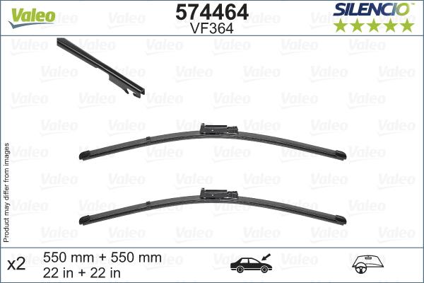 Valeo 574464 - Limpiaparabrisas parts5.com