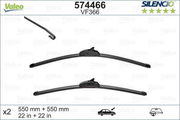 Valeo 574466 - Lamela stergator parts5.com