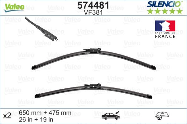 Valeo 574481 - Перо на чистачка parts5.com