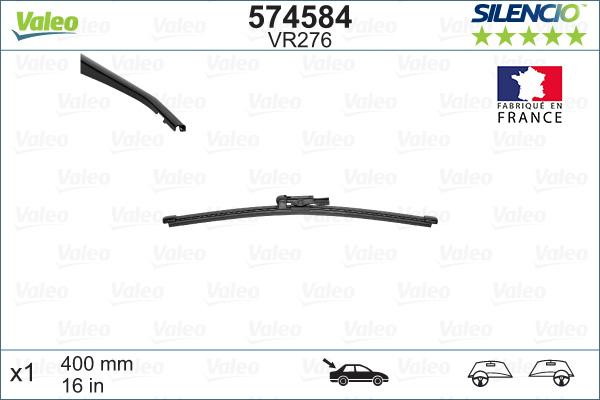 Valeo 574584 - Wiper Blade parts5.com