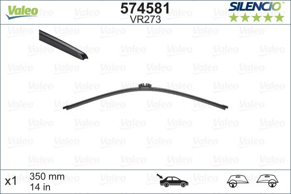 Valeo 574581 - Metlica brisalnika stekel parts5.com