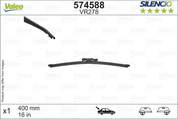 Valeo 574588 - Limpiaparabrisas parts5.com