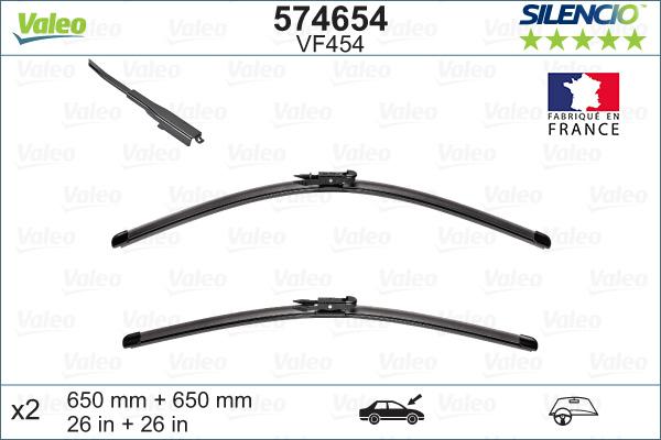 Valeo 574654 - Limpiaparabrisas parts5.com