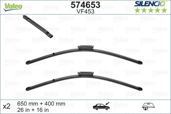 Valeo 574653 - Metlica brisača parts5.com