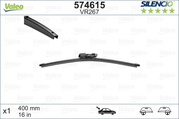 Valeo 574615 - Törlőlapát parts5.com