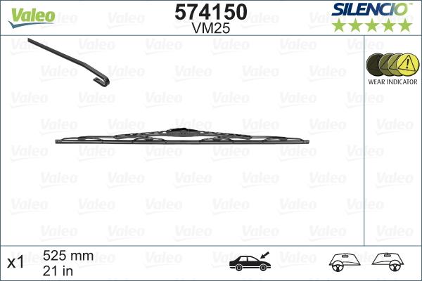 Valeo 574150 - Wiper Blade parts5.com