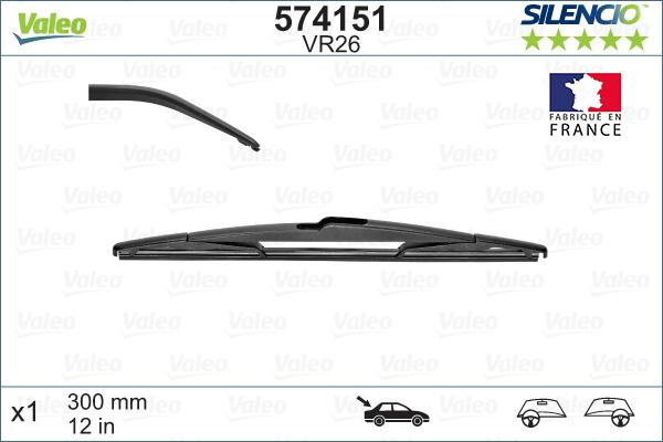 Valeo 574151 - Wiper Blade parts5.com