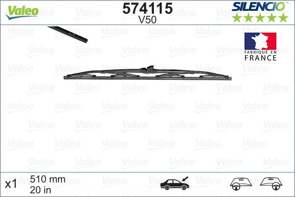 Valeo 574115 - Metlica brisača parts5.com