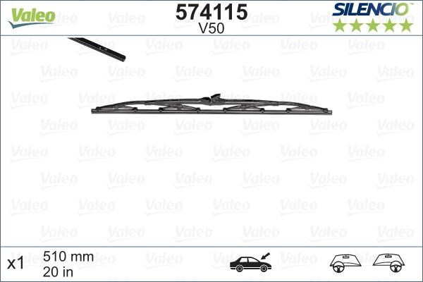 Valeo 574115 - Pióro wycieraczki parts5.com