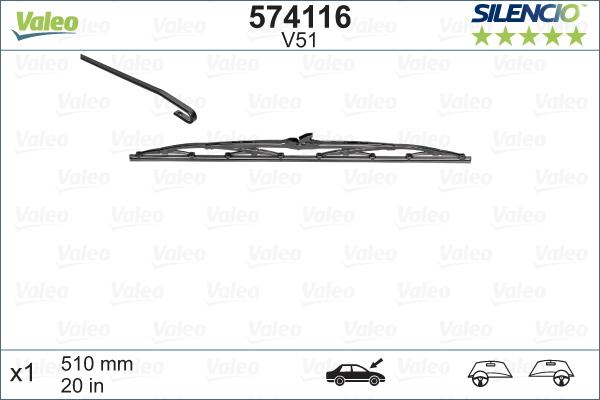 Valeo 574116 - Pióro wycieraczki parts5.com