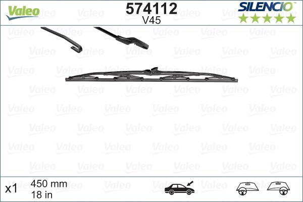 Valeo 574112 - Pióro wycieraczki parts5.com