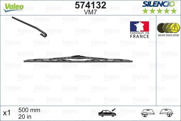 Valeo 574132 - Wiper Blade parts5.com