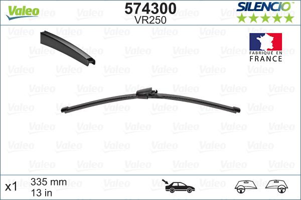 Valeo 574300 - Metlica brisača parts5.com