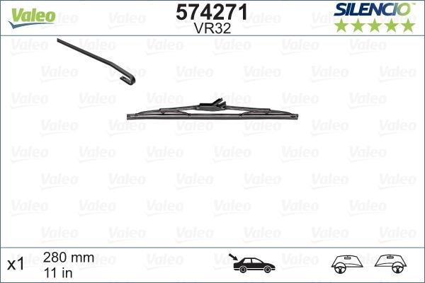 Valeo 574271 - Wiper Blade parts5.com