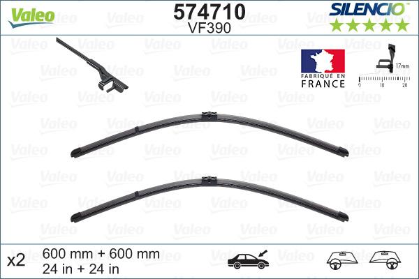 Valeo 574710 - Wiper Blade parts5.com