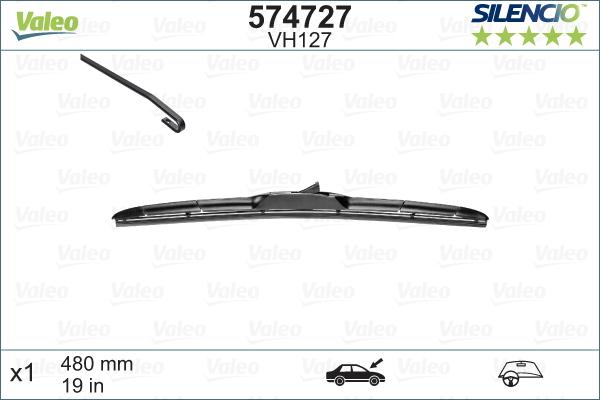 Valeo 574727 - Wiper Blade parts5.com