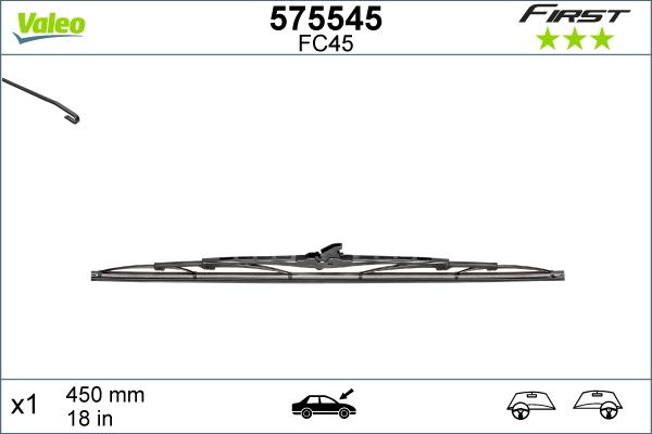 Valeo 575545 - Stieracia liżta parts5.com