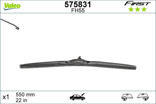 Valeo 575831 - Stieracia liżta parts5.com