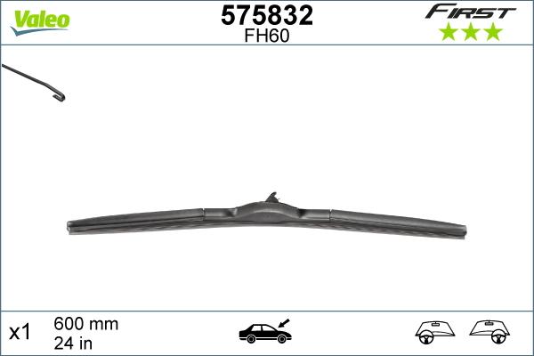 Valeo 575832 - Lamela stergator parts5.com