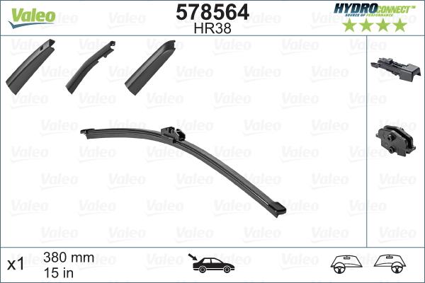 Valeo 578564 - Wiper Blade parts5.com