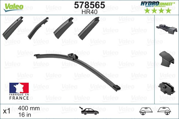 Valeo 578565 - Silecek süpürgesi parts5.com