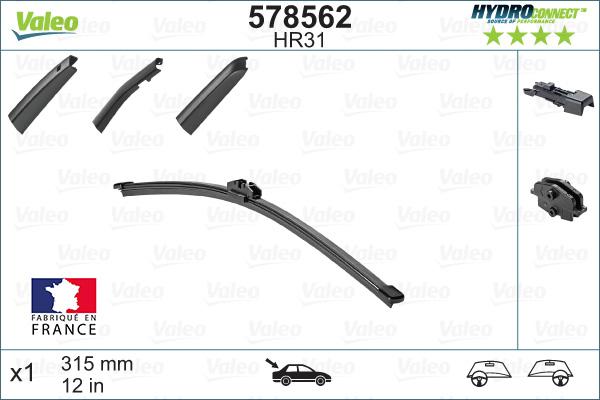 Valeo 578562 - Metlica brisača parts5.com