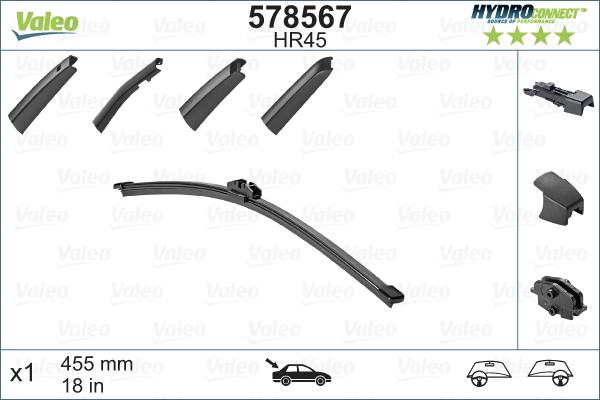 Valeo 578567 - Перо на чистачка parts5.com