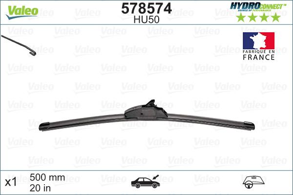 Valeo 578574 - Pióro wycieraczki parts5.com