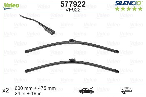 Valeo 577922 - Törlőlapát parts5.com