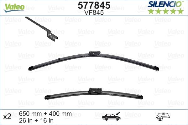 Valeo 577845 - Wiper Blade parts5.com