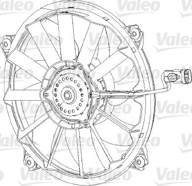 Valeo 696091 - Ventilator, radiator parts5.com