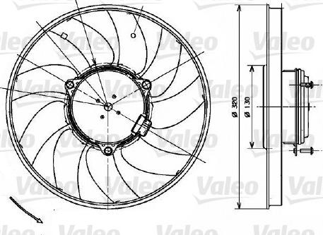 Valeo 696083 - Ventilador, refrigeración del motor parts5.com
